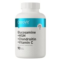 Препарат для суглобів і зв'язок OstroVit Glucosamine+MSM+Chondroitin+Vitamin C, 90 таблеток