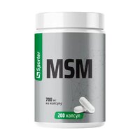 Препарат для суглобів і зв'язок Sporter MSM 700 mg, 200 капсул