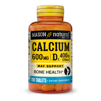 Mason Natural Calcium 600 mg mg Plus Vitamin D3, 200 таблеток