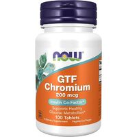 NOW GTF Chromium 200 mcg, 100 таблеток