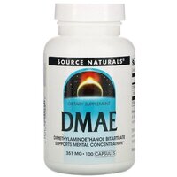 Source Naturals DMAE, 100 капсул
