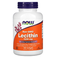 NOW Lecithin 1200 mg, 100 капсул