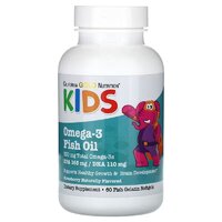 California Gold Nutrition Kids Omega-3 Fish Oil Chewables, 60 рыбных капсул