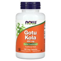 NOW Gotu Kola 450 mg, 100 вегакапсул