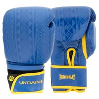 Рукавиці для боксу та єдиноборств Рукавиці боксерські PowerPlay PP 3021, Ukraine Blue/Yellow