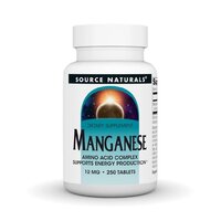 Source Naturals Manganese 10 mg, 250 таблеток