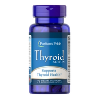 Puritan's Pride Thyroid Action, 75 капсул