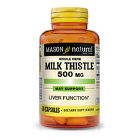 Mason Natural Milk Thistle 500 mg Whole Herb, 60 капсул