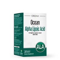 Натуральна добавка Orzax Ocean Alpha Lipoic Acid 600 mcg, 30 капсул ТЕРМІН 01.26