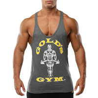 Чоловіча майка Golds Gym Stringer Joe Premium (GGVST003), темно-сіра