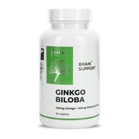 Натуральна добавка Progress Nutrition Ginkgo Biloba + Ginseng Extracts, 90 таблеток