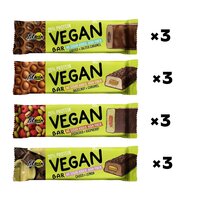 Батончик FitWin Vegan Bar БЛОК, 12*50 грамм - МИКС ВКУСОВ