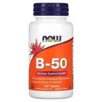 NOW Vitamin B-50, 100 таблеток