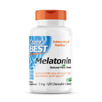 Натуральна добавка Doctor's Best Melatonin 5 mg, 120 жувальних таблеток