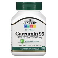 Натуральна добавка 21st Century Curcumin 95 500 mg, 45 вегакапсул