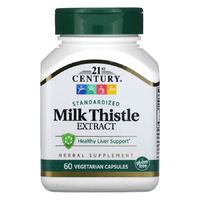 Натуральна добавка 21st Century Milk Thistle Extract, 60 вегакапсул