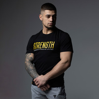 Чоловіча футболка Trec Nutrition Motivation Strength 123, Black