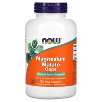 NOW Magnesium Malate, 180 вегакапсул