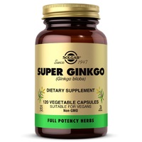 Solgar Super Ginkgo Full Potency Herbs, 120 вегакапсул