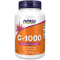 NOW Vitamin C-1000 with Rose Hips & Bioflavonoid, 100 таблеток