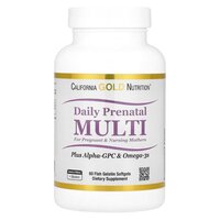 Вітаміни та мінерали California Gold Nutrition Daily Prenatal Multi, 60 капсул