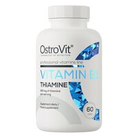 Вітаміни та мінерали OstroVit Vitamin B1 Thiamine, 60 капсул