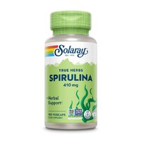 Натуральная добавка Solaray True Herbs Spirulina Algae 410 mg, 100 вегакапсул