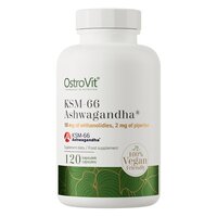 Натуральна добавка OstroVit Vege KSM-66 Ashwagandha, 120 капсул