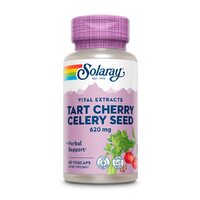 Натуральная добавка Solaray Tart Cherry & Celery Seed 620 mg, 60 вегакапсул