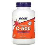 NOW Vitamin C-500, 100 жевательных таблеток