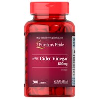 Puritan's Pride Apple Cider Vinegar 600 mg, 200 таблеток