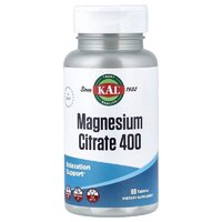 Вітаміни та мінерали KAL Magnesium Citrate 400 mg, 60 таблеток