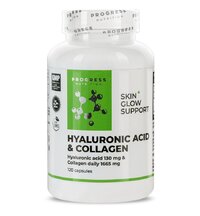 Препарат для суглобів і зв'язок Progress Nutrition Hyaluronic acid & Collagen, 120 капсул