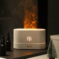 Увлажнитель воздуха Kinscoter DQ-701C эффект пламени, White