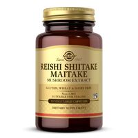 Solgar Reishi Shiitake Maitake Mushroom Extract, 50 вегакапсул