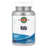 Вітаміни та мінерали KAL Kelp Iodine 225 mcg, 250 таблеток