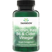 Натуральная добавка Swanson Lecithin, Kelp, B6 & Cider Vinegar, 240 таблеток