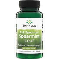 Натуральная добавка Swanson Spearmint Leaf 400 mg Full Spectrum, 60 капсул