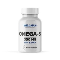 Жирні кислоти Willmax Omega-3 350 mg, 90 капсул