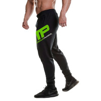 Чоловічі спортивні штани MusclePharm Jogger Logo, чорно-зелені