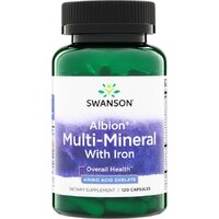 Витамины и минералы Swanson Albion Multi-Mineral with Iron, 120 капсул