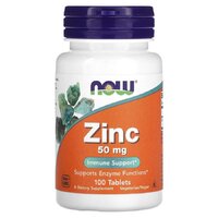 NOW Zinc 50 mg, 100 таблеток