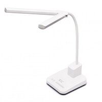 Настільна лампа подвійна USB LED Digad 1928 з двома акумуляторами 9800 мАг, 4 Вт, колір Білий
