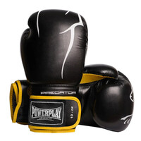 Рукавиці для боксу та єдиноборств Рукавиці боксерські PowerPlay PP 3018, Black/Yellow