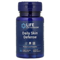 Натуральная добавка Life Extension Daily Skin Defense, 30 вегакапсул