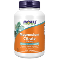 NOW Magnesium Citrate 200 mg, 100 таблеток