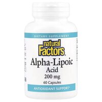 Natural Factors Alpha-Lipoic Acid 200 mg, 60 капсул