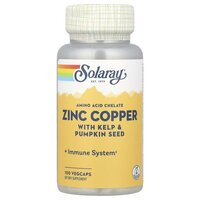 Solaray Zinc Copper, 100 вегакапсул