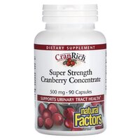 Natural Factors CranRich Cranberry Concentrate Super Strength, 90 капсул
