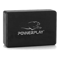 Блок для йоги PowerPlay 4006 Yoga Brick EVA, Black